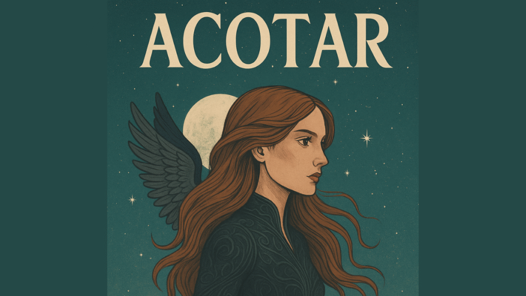 dibujo de la protagonista de la saga acotar