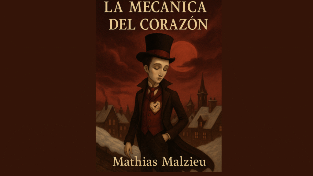 dibujo con la portada de la mecanica del corazón