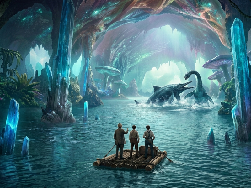 imagen ilustrativa viaje al centro de la tierra el libro