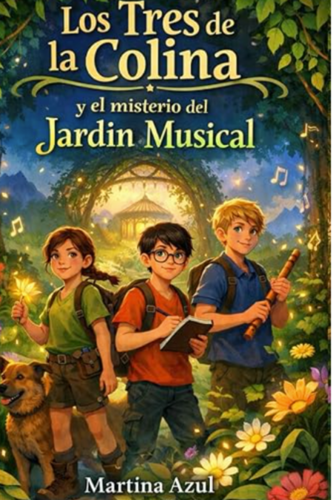 los tres de la colina y el misterio del jardin musical